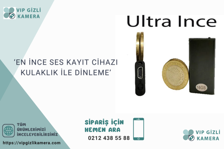 En Ince Ses Kayit Cihazi Kulaklik ile Dinleme